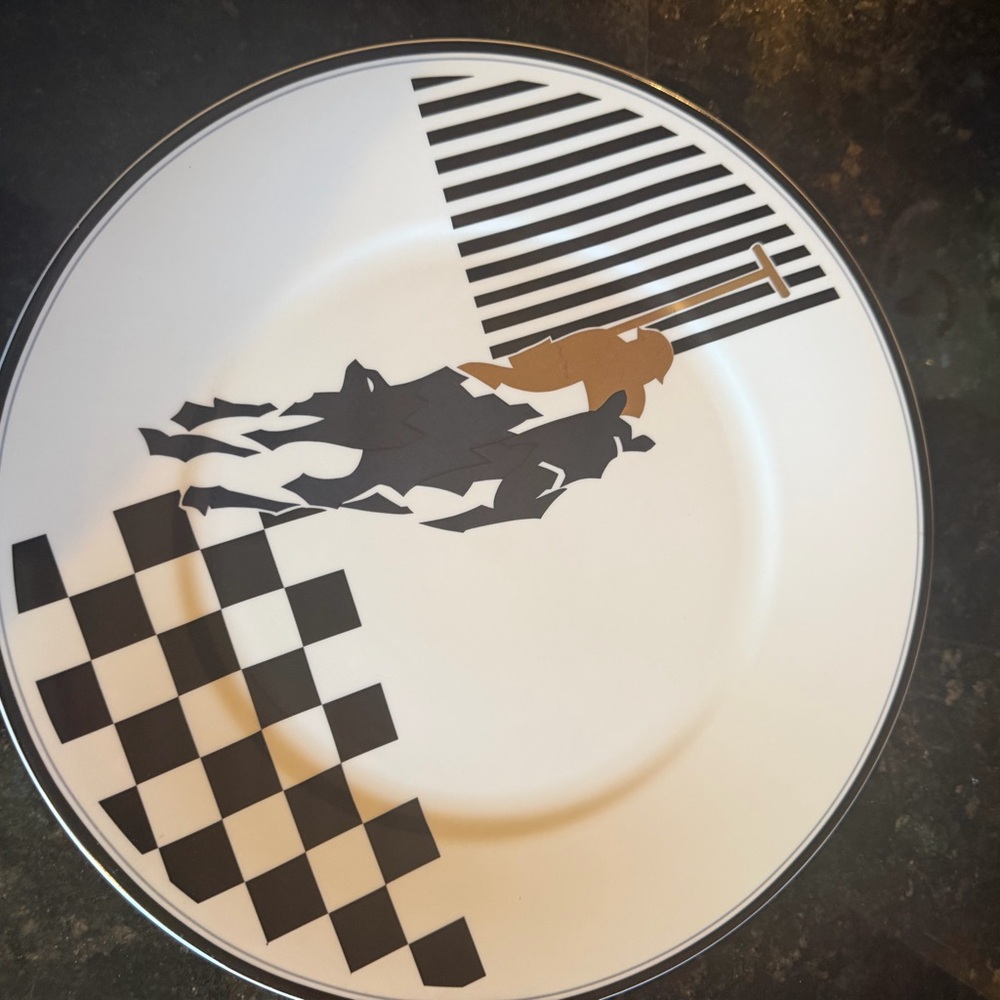 Vintage Mikasa Maxima Polo charger or large dinner plate 12", rare
